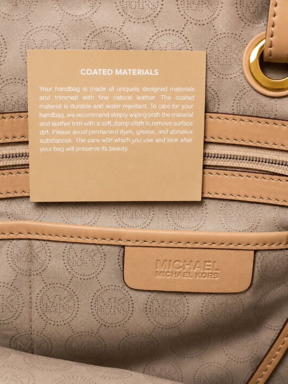 MICHAEL Michael Kors Jet Set Vanilla Logo-Print Tote Shoulder Bag - Picture 10 of 12